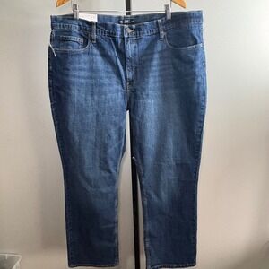 Members Mark Mens Straight Fit Premium Stretch Denim Jeans Blue 42x32 NWT